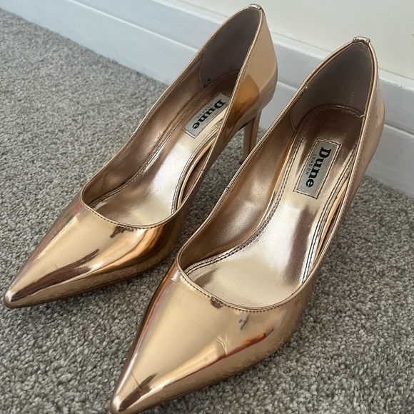 Rose gold Dune heels size 4 - Picture 6 of 7